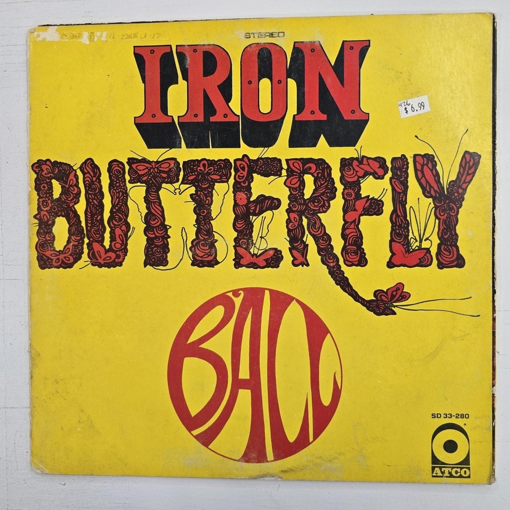 Iron Butterfly Ball Vinyl LP Record Vintage 1969 ATCO SD 33-280 Classic Rock